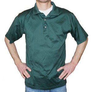 NICK PRICE Golf Shirt 100% Cotton Hunter Green Short Sleeves